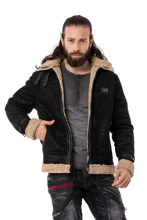 CJ286 Furry Suede Jacket
