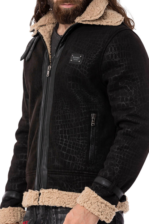 CJ286 Furry Suede Jacket