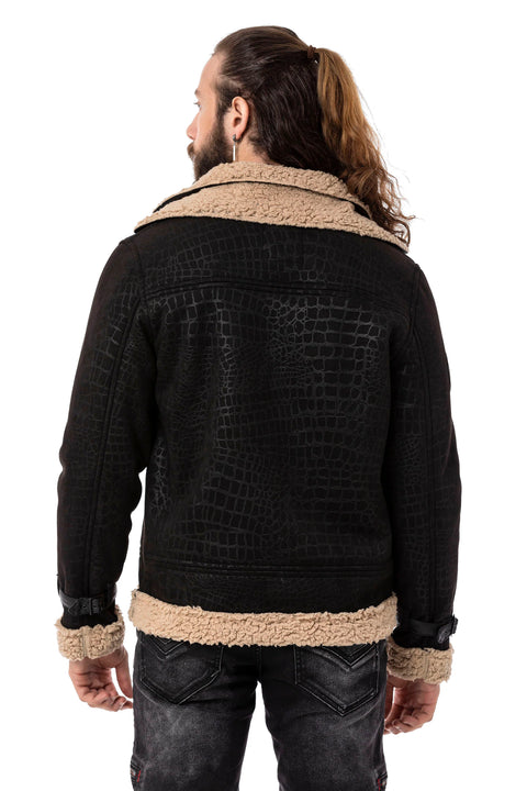 CJ286 Furry Suede Jacket