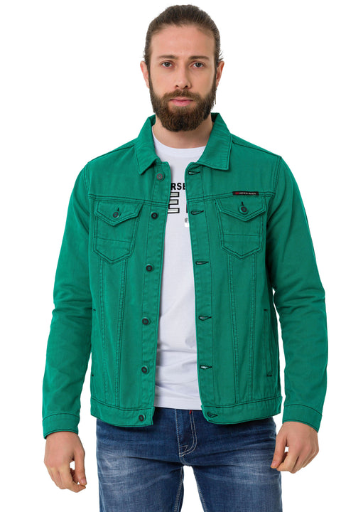 CJ289 Matte Men's Denim Jacket