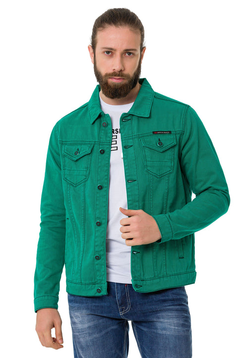 CJ289 Matte Men's Denim Jacket