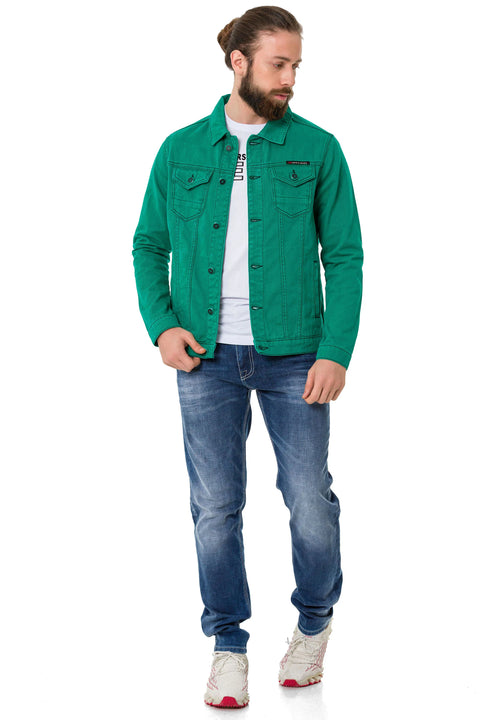 CJ289 Matte Men's Denim Jacket