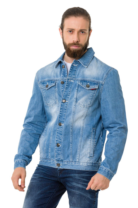 CJ289 Matte Men's Denim Jacket