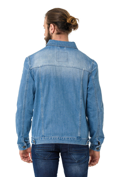 CJ289 Matte Men's Denim Jacket