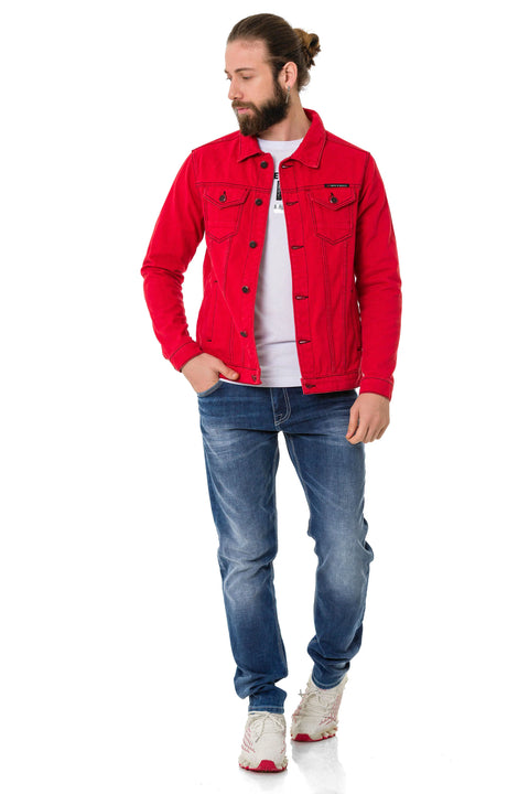 CJ289 Matte Men's Denim Jacket