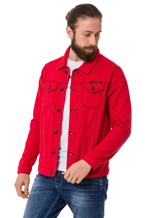 CJ289 Matte Men's Denim Jacket