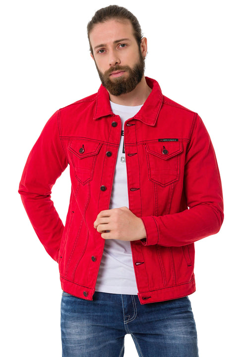 CJ289 Matte Men's Denim Jacket