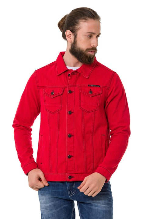 CJ289 Matte Men's Denim Jacket
