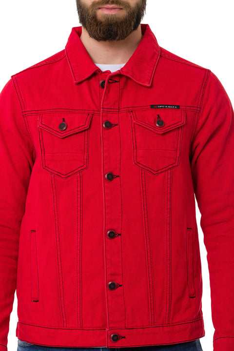 CJ289 Matte Men's Denim Jacket