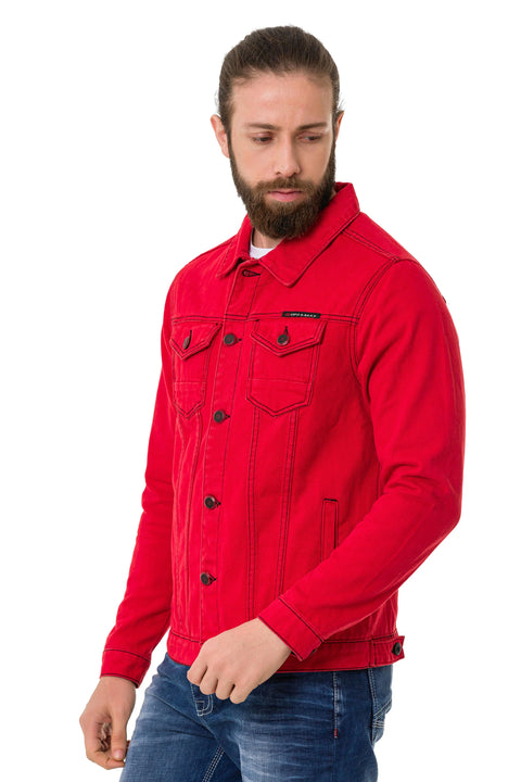 CJ289 Matte Men's Denim Jacket