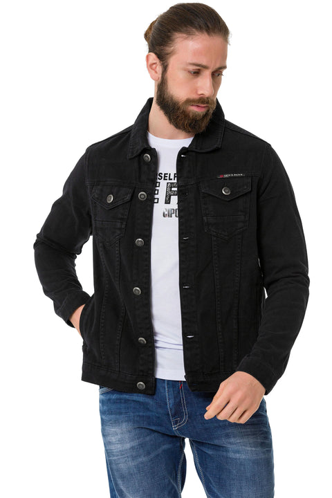 CJ289 Matte Men's Denim Jacket