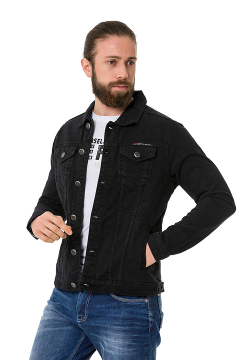 CJ289 Matte Men's Denim Jacket