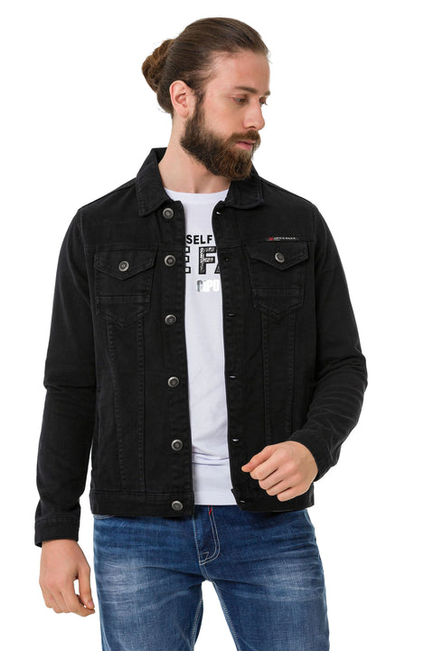 CJ289 Matte Men's Denim Jacket