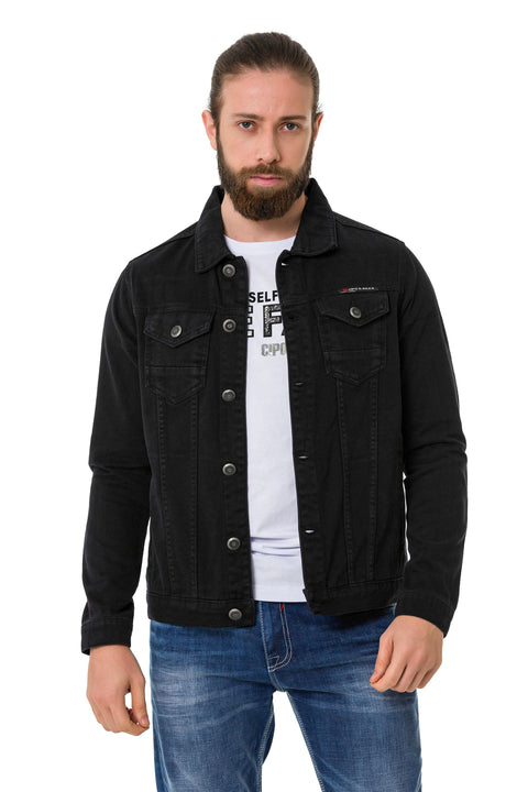 CJ289 Matte Men's Denim Jacket