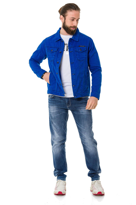 CJ289 Matte Men's Denim Jacket