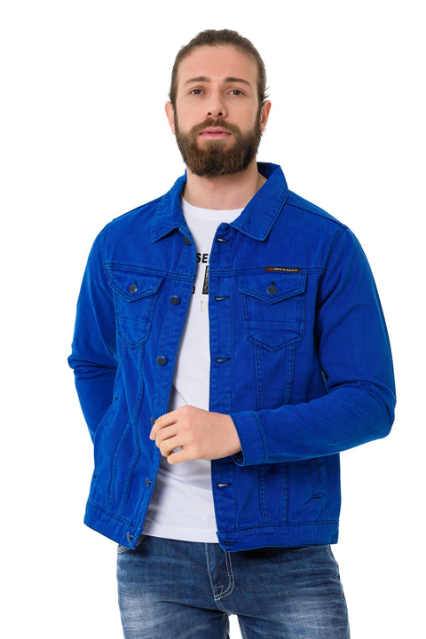 CJ289 Matte Men's Denim Jacket