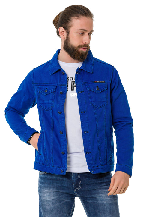 CJ289 Matte Men's Denim Jacket