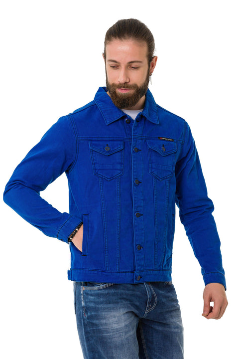CJ289 Matte Men's Denim Jacket