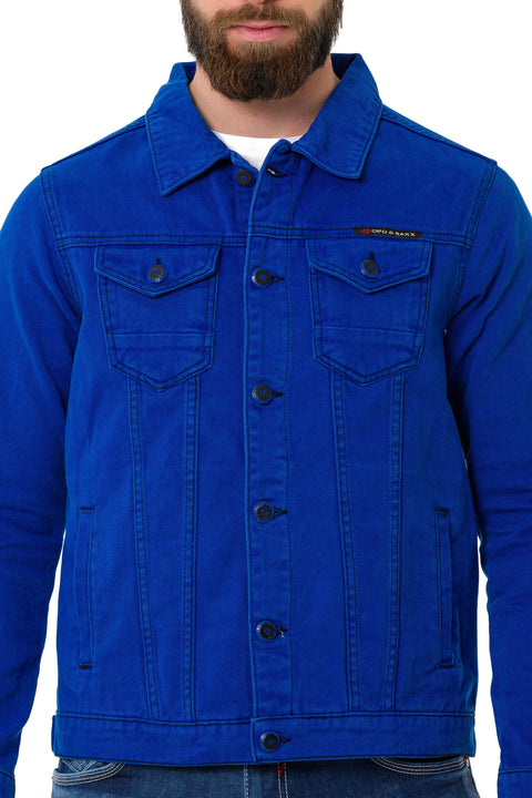 CJ289 Matte Men's Denim Jacket