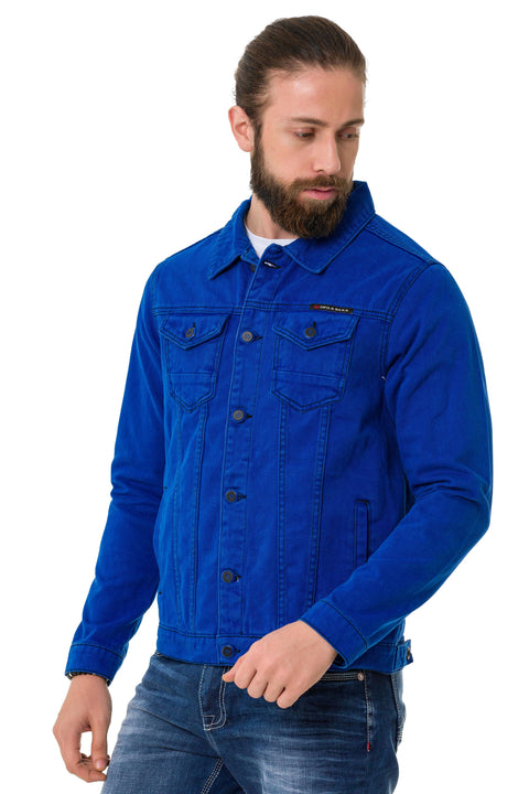 CJ289 Matte Men's Denim Jacket