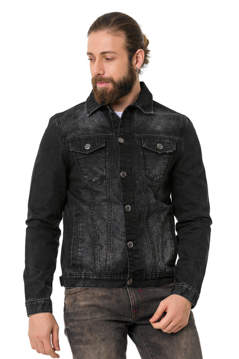 CJ289 Matte Men's Denim Jacket