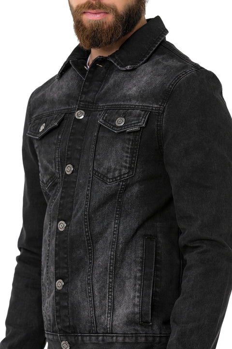 CJ289 Matte Men's Denim Jacket