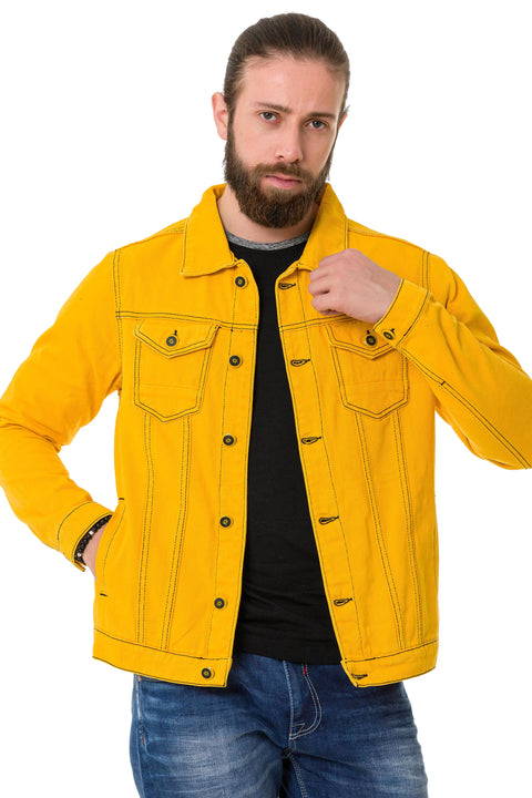 CJ289 Matte Men's Denim Jacket