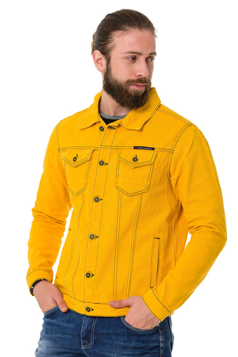 CJ289 Matte Men's Denim Jacket