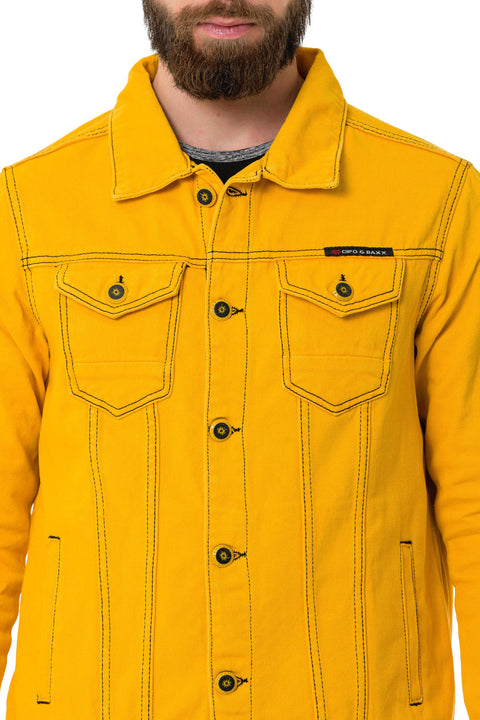 CJ289 Matte Men's Denim Jacket