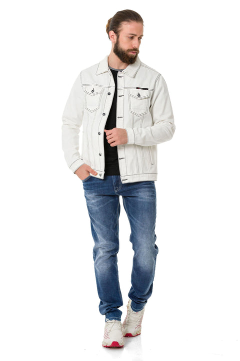 CJ289 Matte Men's Denim Jacket