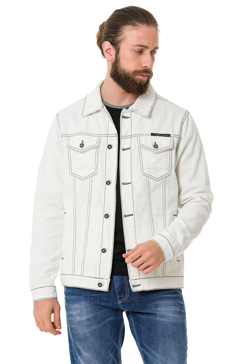 CJ289 Matte Men's Denim Jacket