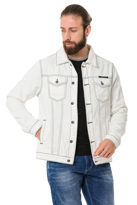 CJ289 Matte Men's Denim Jacket