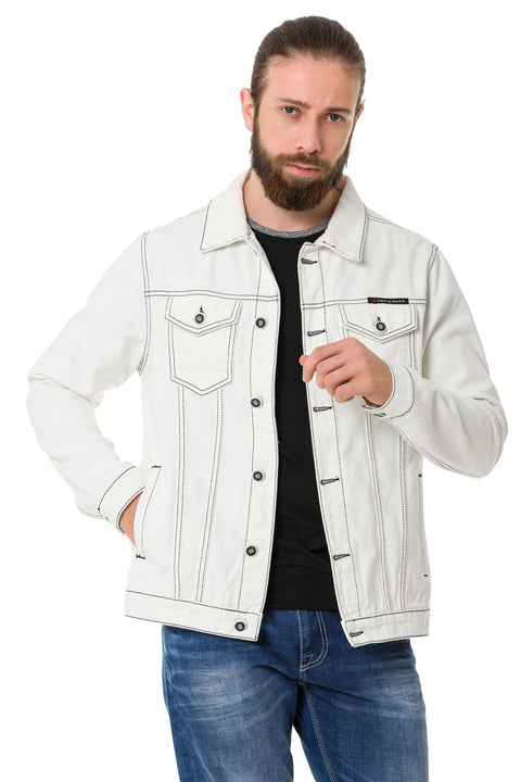 CJ289 Matte Men's Denim Jacket