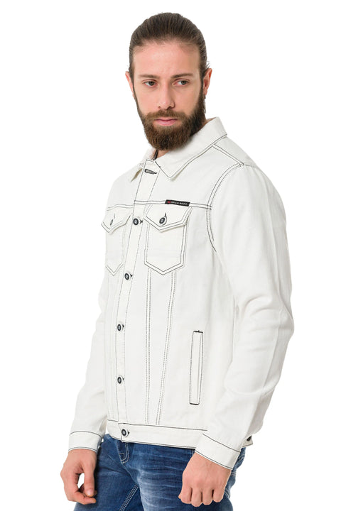 CJ289 Matte Men's Denim Jacket