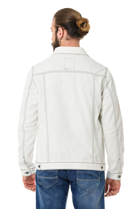 CJ289 Matte Men's Denim Jacket