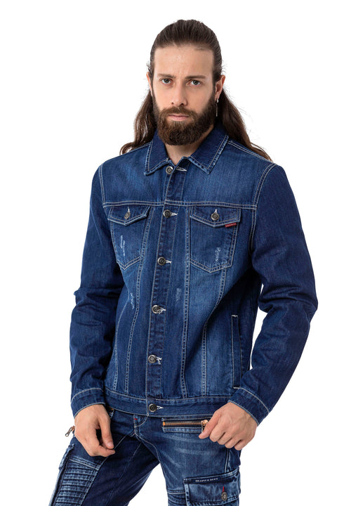 CJ289 Matte Men's Denim Jacket