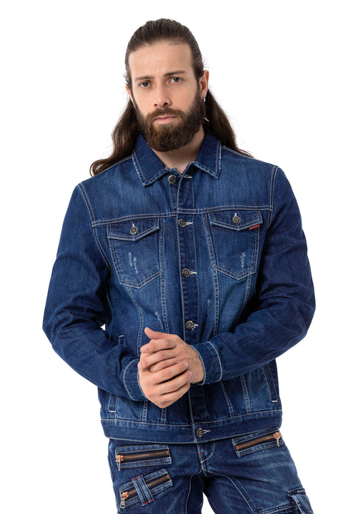 CJ289 Matte Men's Denim Jacket