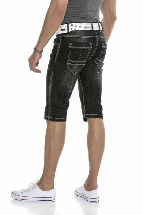 CK240 Men's Zippered Basic Men's Denim Shorts