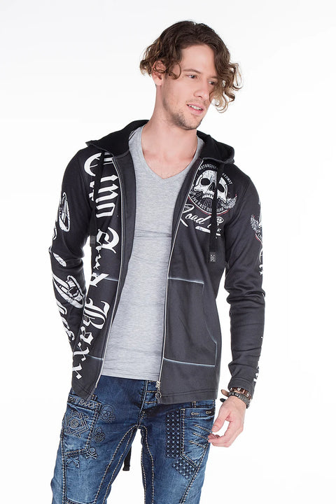 CL256 Motorzu Style Printed Men's Sweatshirt