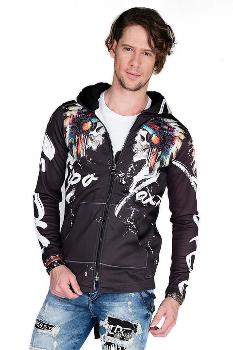 CL263 Red Skin Hooded Men's Sweatshirt