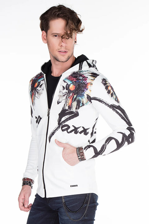 CL263 Red Skin Hooded Men's Sweatshirt