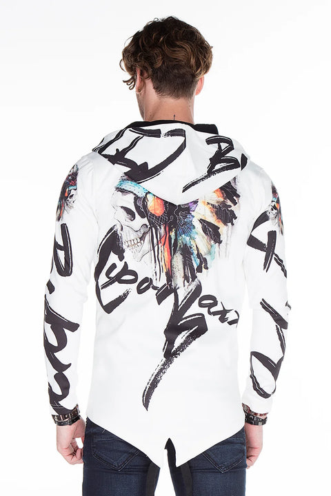 CL263 Red Skin Hooded Men's Sweatshirt