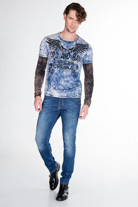 CL265 Slim Fit Wing Printed Men's Sweatshirt