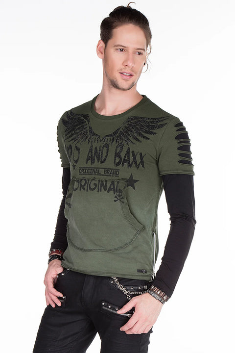 CL265 Slim Fit Wing Printed Men's Sweatshirt