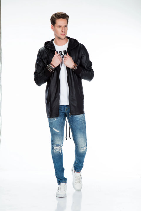 CL295 Long Plain Men's Sweatshirt with Sweatshirt
