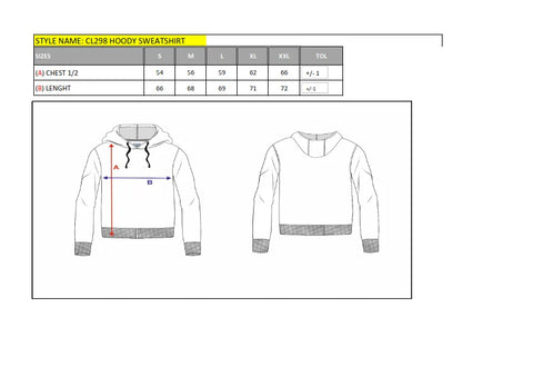 CL298 Hooded Pocketed Men's Sweat Undershirt