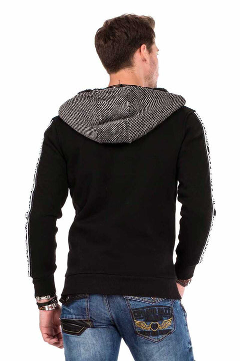 CL311 Hooded Men's Hoodie with Zipper Collar