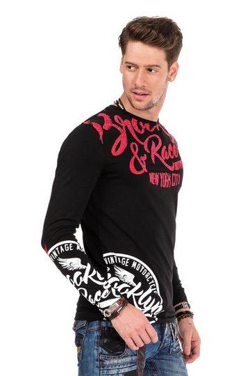 CL322 Printed Stone Embroidered Thin Men's Sweatshirt