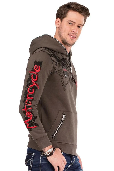 CL334 Cross Wing Printed Men's Hoodie