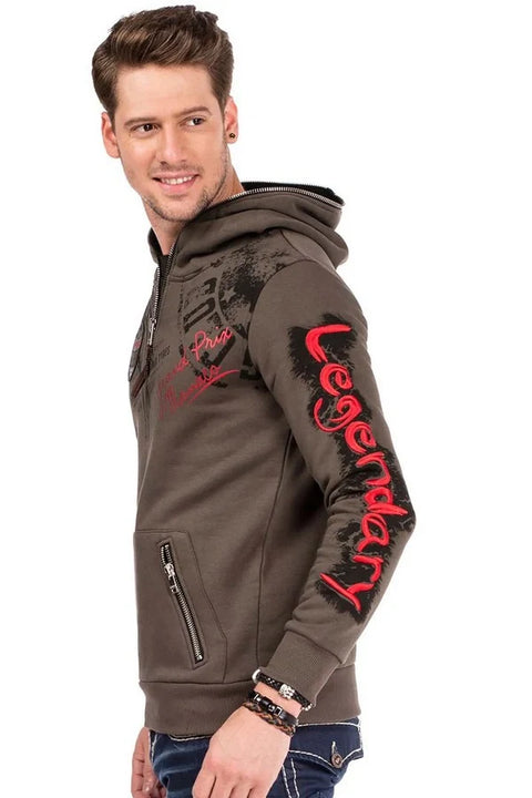 CL334 Cross Wing Printed Men's Hoodie